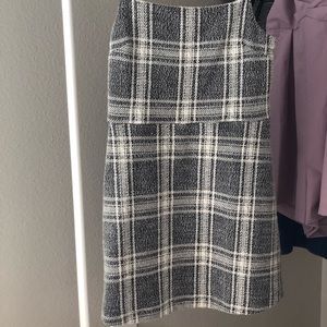 plaid mini dress